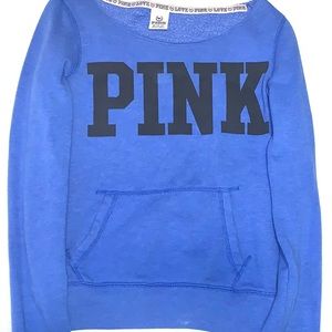 XS pink sweatshirt in beautiful blue color!